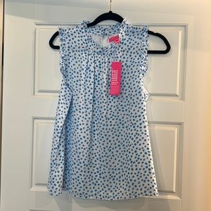 Lilly Pulitzer Cambria Top
Zanzibar Blue
Size Small